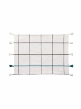Hearth & Hand Windowpane Plaid Tassel Placemats - Set of 5